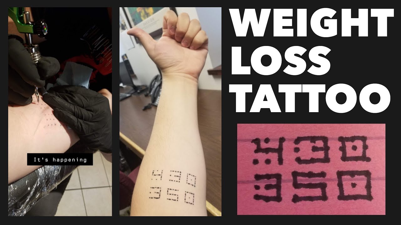 430lb WEIGHT LOSS TATTOO - YouTube