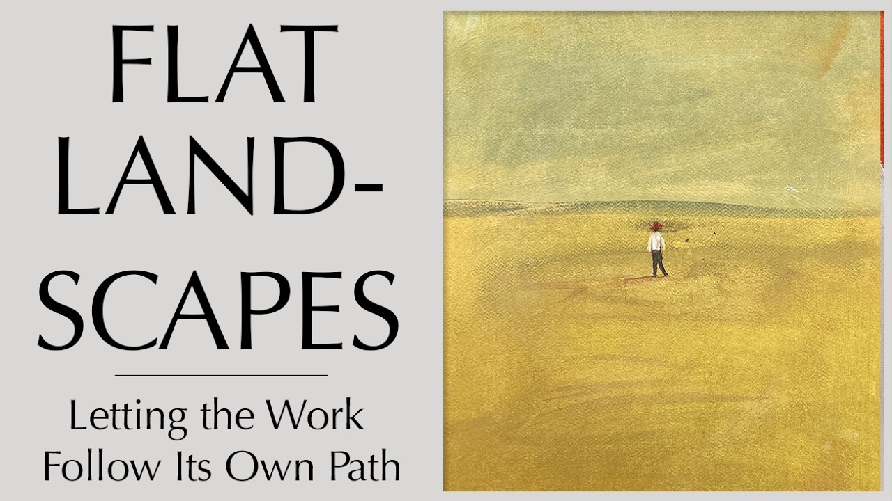 Плоские пейзажи — пусть работа идет своим чередом — простой способ рисования