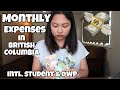 MONTHLY EXPENSES IN CANADA FOR INTERNATIONAL STUDENT WITH SPOUSE