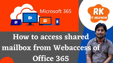 How to access shared mailbox from Web access of Office 365