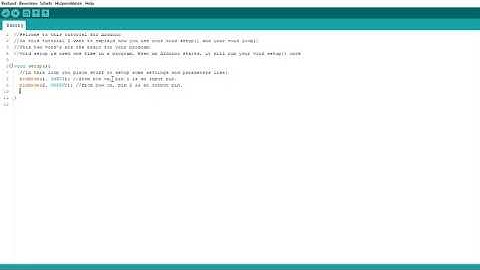 Arduino Tutorial - Basics - void loop() and void setup()