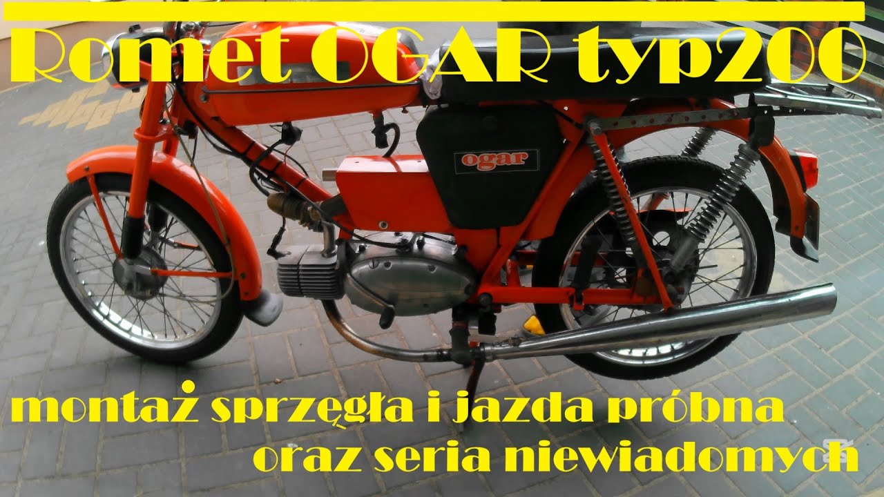 Romet Ogar 200 - montaż poprawionego sprzęgła, jazdy próbne, seria pytań i niejasności