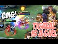 I CAN'T BELIEVE WHAT I SAW! YES IT'S A GIRL TANK USER! | MLBB