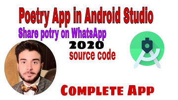 Complete poetry App development  Android studio || Build WhatsApp poetry App 2020