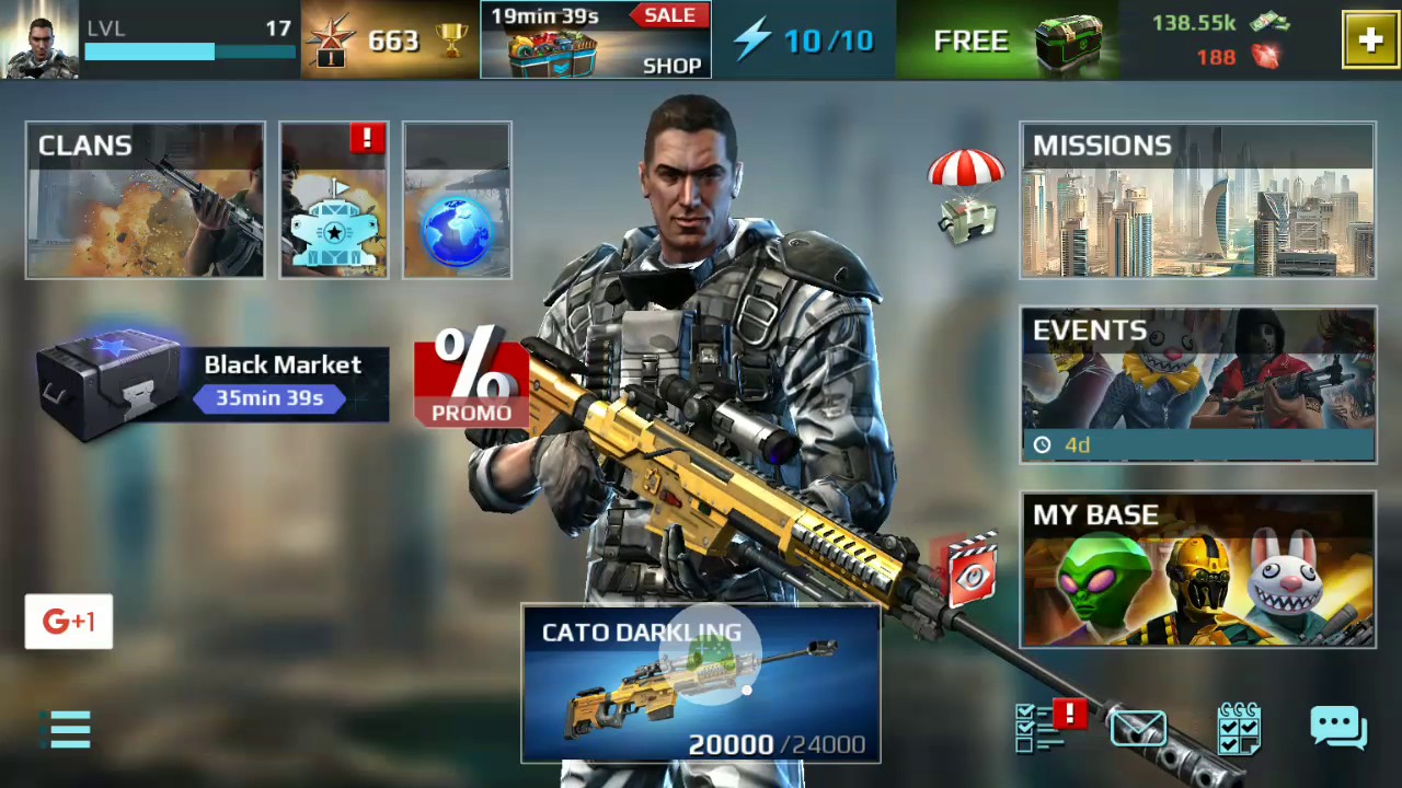 Where to find battle packs in Sniper Fury game? - YouTube