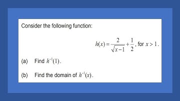 AI SL: Paper 1 Problem 6 (November 2023)(Inverse)