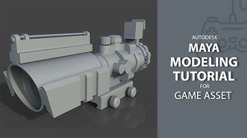 Hardsurface gunscope  highpolyModeling speed Tutorial With Zbrush+Maya