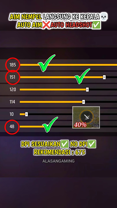 SUSAH HEADSHOT DI FF❓INI SOLUSINYA✅WORK💯AIM NEMPEL SEPERTI REGE