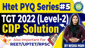 Htet Previous Year Series Class- 5  Tgt 2022 Level 2 Exam Solution By NIsha Sharma also For Rpsc