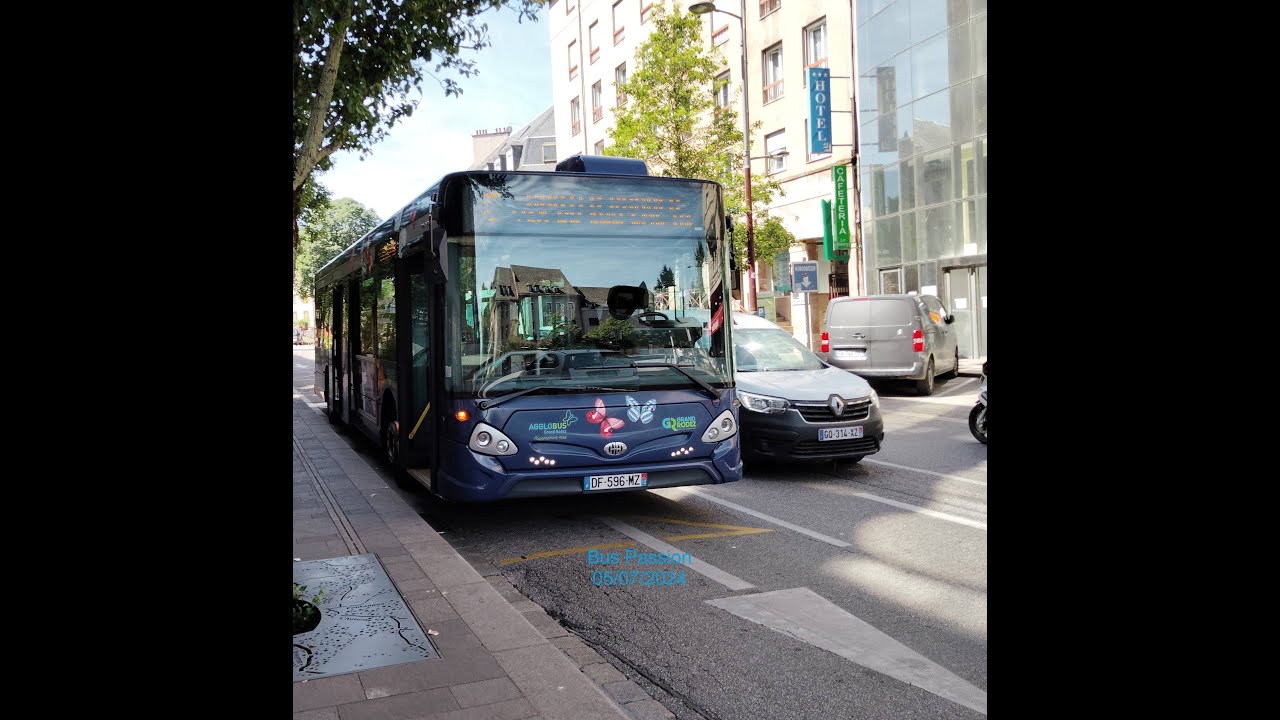 (Agglobus Rodez) Heuliez GX 337 n°173 sur la ligne H destination Olemps Mairie