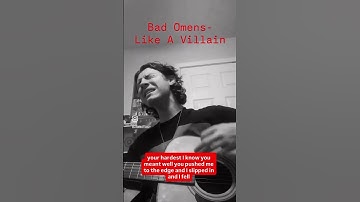 Thumbnail of Bad Omens- Like A Villain #vocalcover #thedeathofpeaceofmind #specter #likeavillain #badomens