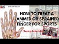 How To Treat a Jammed or Sprained Finger For Sports