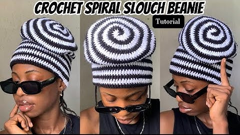 CROCHET “Spiral Slouch Beanie” Tutorial || Detailed Pattern