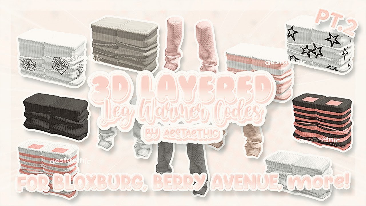 LEG WARMER CODES for bloxburg & berry avenue! PT.2 #roblox #aesthetic # ...