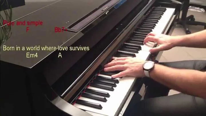 Almaz (HQ piano cover with chords & lyrics)