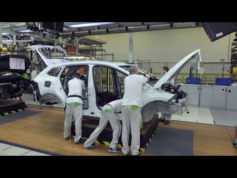 Skoda Enyaq iV - how it's made? [production line and test ride]