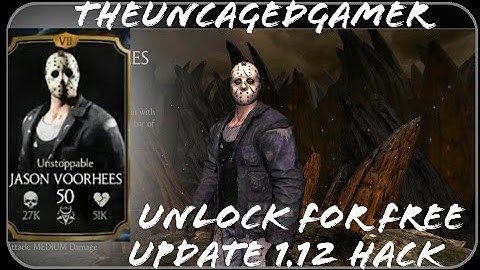 MKX UPDATE 1.12 HACK - HOW TO UNLOCK UNSTOPPABLE JASON FOR FREE (MKX MOBILE UPDATE 1.12)