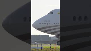 SULTAN OF BRUNEI Departs Melbourne Airport AUSTRALIA in PRIVATE Boeing 747-8BBJ