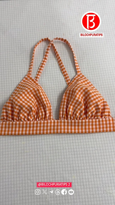 How to make cool summer slings, Cool camisole bra Sewing Tutorial Part 01