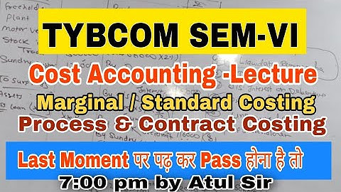 TYBCOM 6 CA Lecture By Atul Sir || Full syllabus