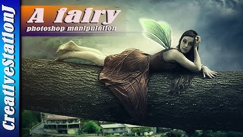 Photoshop Tutorial | A fairy Manipulation (#Photoshop) | CreativeStationJ