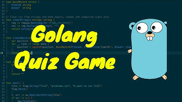 ASMR - Programming Golang Quiz Game | No Talking