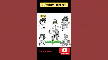 how to draw sasuke! #naruto #shorts #trending #viral