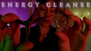 Energy Work ASMR | Cord Cutting & Plucking | Energy Movement | Reiki | Not Quite No Talking