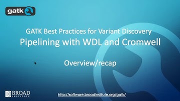 16. Pipelining with WDL and Cromwell