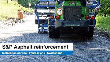 Asphalt reinforcement | Installation | Impressions