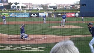 Texas Ranger's Yu Darvish Warm Up Spring Training Game