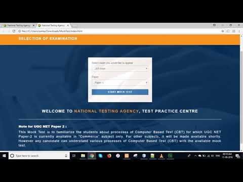 NTA Mock Test Online & Offline