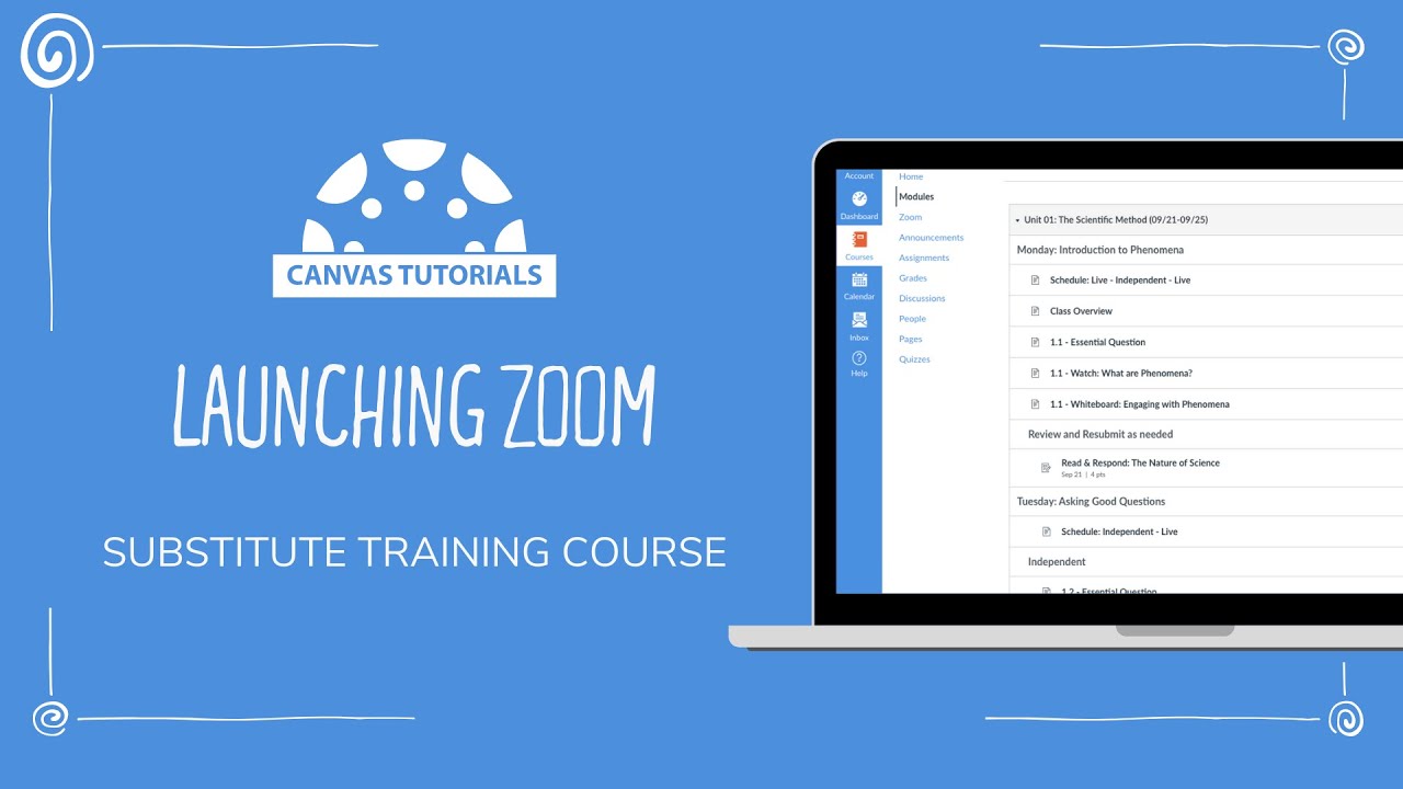 Substitute Launching Zoom YouTube