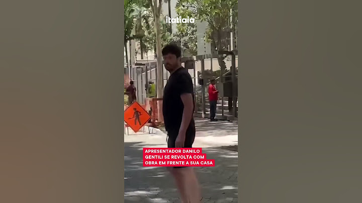 APRESENTADOR DANILO GENTILI SE REVOLTA COM OBRA EM FRENTE AO SEU PRÉDIO