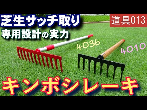 芝生専用に設計開発された ホンモノ のサッチ取りレーキの実力 芝活21 道具013 Youtube