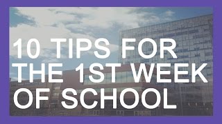 10 TIPS FOR YOUR 1ST WEEK OF SCHOOL - uOTTAWA