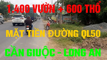 (Ms 118♥️Đã Bán) Đất Mặt Tiền Đường QL50 - Gần Cầu Mồng Gà Cần Giuộc, Long An | Bđs Long An