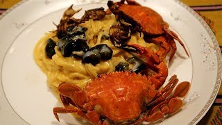 닥치는 대로 잡아서 해물크림파스타를 먹어보자! Catch Seafood and cook Pasta