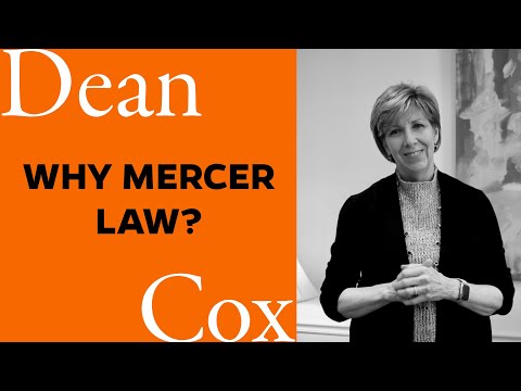 Why Mercer Law? Message from Dean Cathy Cox