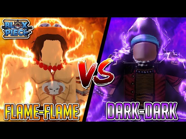 Dark Dark VS Flame Flame / Yami Yami No Mi VS Mera Mera No Mi