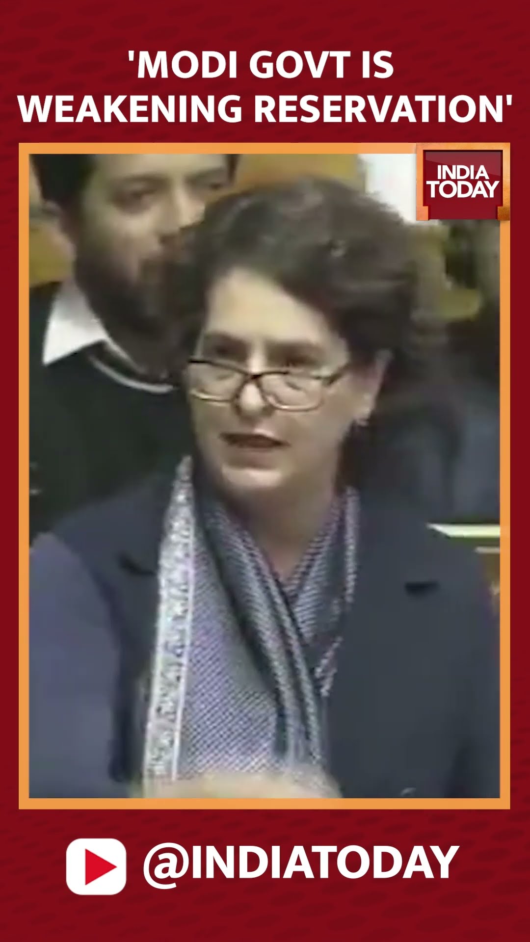 Priyanka Gandhi Slams Modi Government At Parliament, Says Govt Is Trying To Weaken Reservation