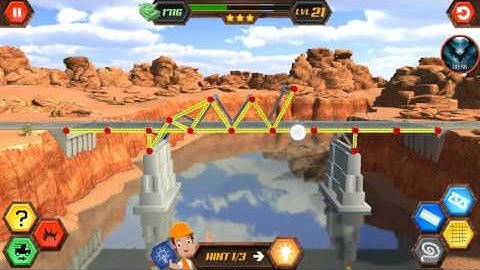 Bridge Construction Simulator Level 21