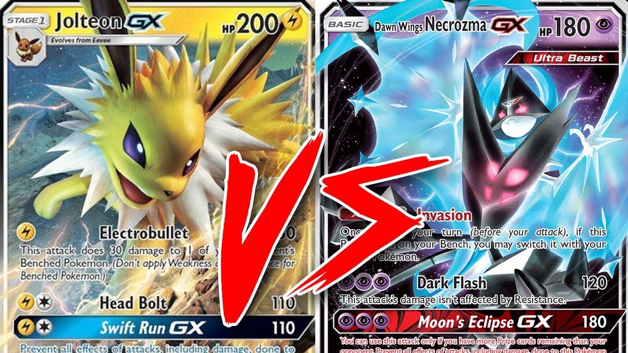 Jolteon Gx Zapdos Vs Psychic Malamar Eevee And Snorlax Gx