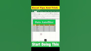 Using AutoFilter, you can filter out the data in Excel #viral #trending #shorts