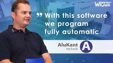 ALU Kanttechnik programms with WiCAM CAD/CAM System | Trumpf TruPunch 3000 •  Automatic common cuts
