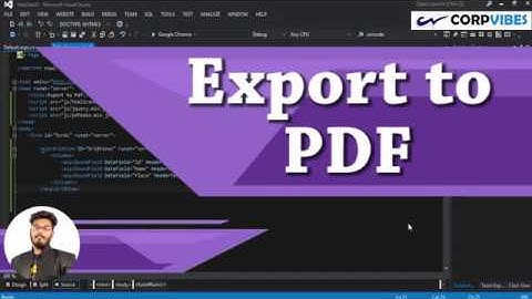 Export to PDF in Asp.net C# Tutorial (हिन्दी)