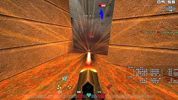 Quake 1/QuakeWorld: 4on4 [FS] vs CMF, dm2 qhlan6 map1