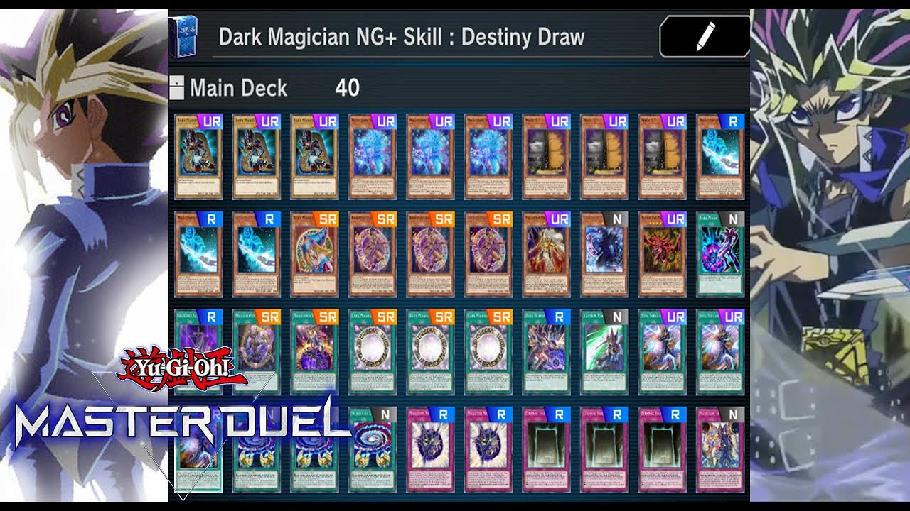 When Atem cleared DUEL MONSTER with Dark Magician NG+ and Activate skill  DESTINY DRAW at MASTER DUEL