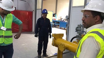 Al Delma surface facilities - pig launcher and receiver training