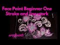 Beginner Face Painting One Stroke and Line Techniques ~ Arielpaints